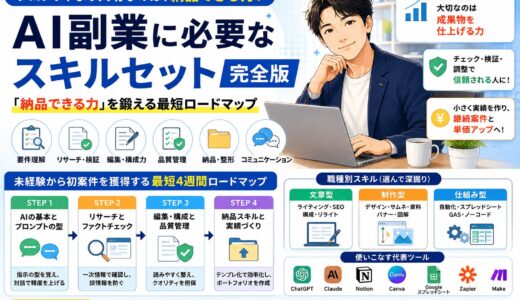 AI副業に必要なスキルセット完全版｜プロンプトより「納品できる力」を鍛える最短ロードマップ