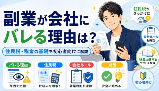 副業が会社にバレる理由は？住民税・税金の基礎を初心者向けに解説